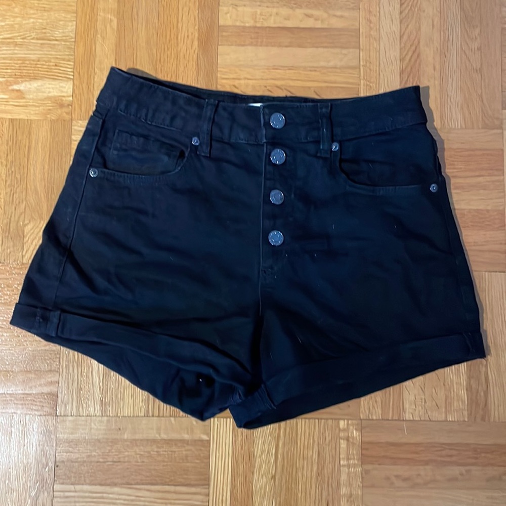 Dynamite black denim shorts